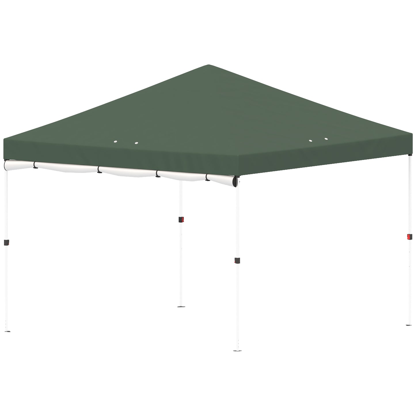 Outsunny Carpa Plegable Pop-up 3x3 M Con Pared Upf50+ Altura Ajustable Verde_4