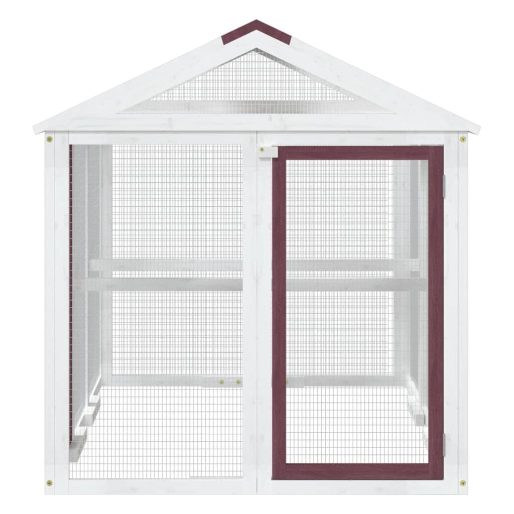 Vidaxl Corral De Madera Maciza Pino Color Moca 141x94x104 Cm_3
