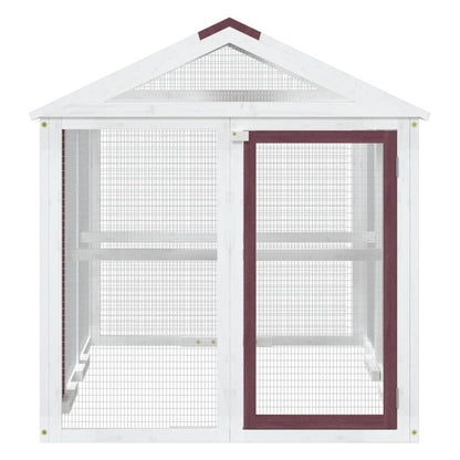 Vidaxl Corral De Madera Maciza Pino Color Moca 141x94x104 Cm_3