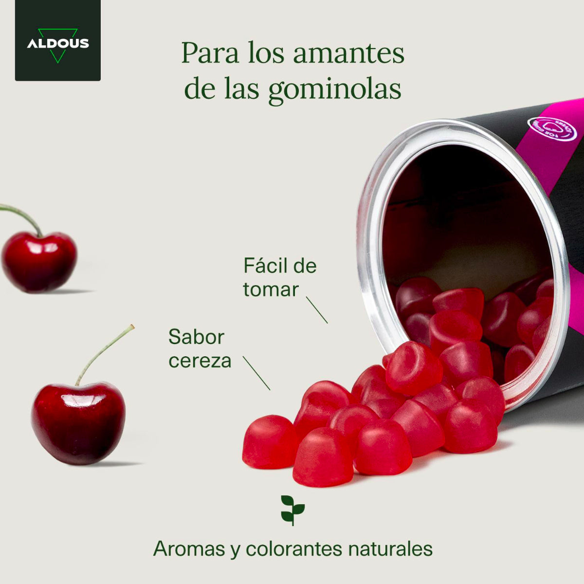 Gominolas de Biotina Aldous 120 gummies