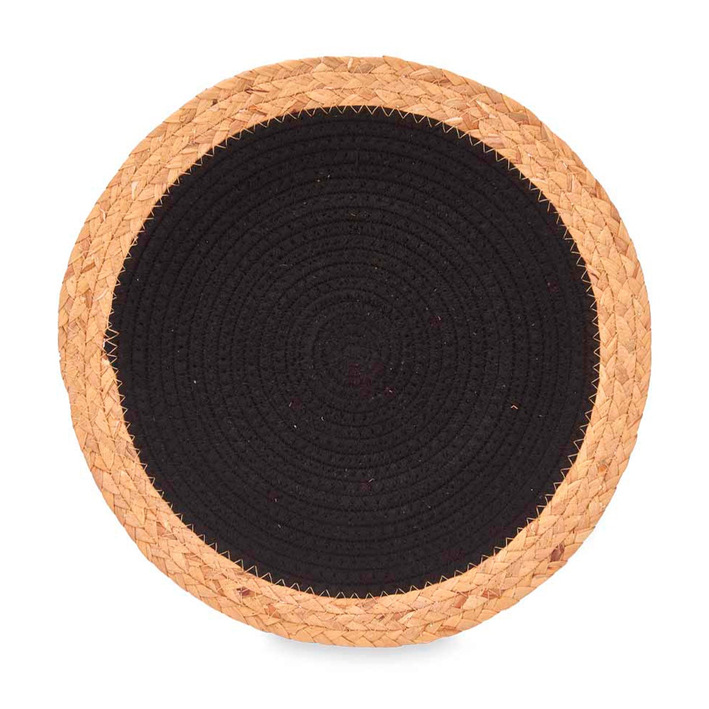 Salvamantel Esparto Espiral Tela Negro 3 Colección Kinvara_2