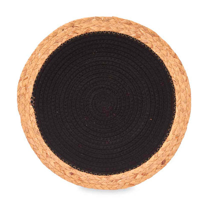 Salvamantel Esparto Espiral Tela Negro 3 Colección Kinvara_2