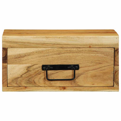 Mesita De Noche De Pared Madera Maciza De Acacia_3