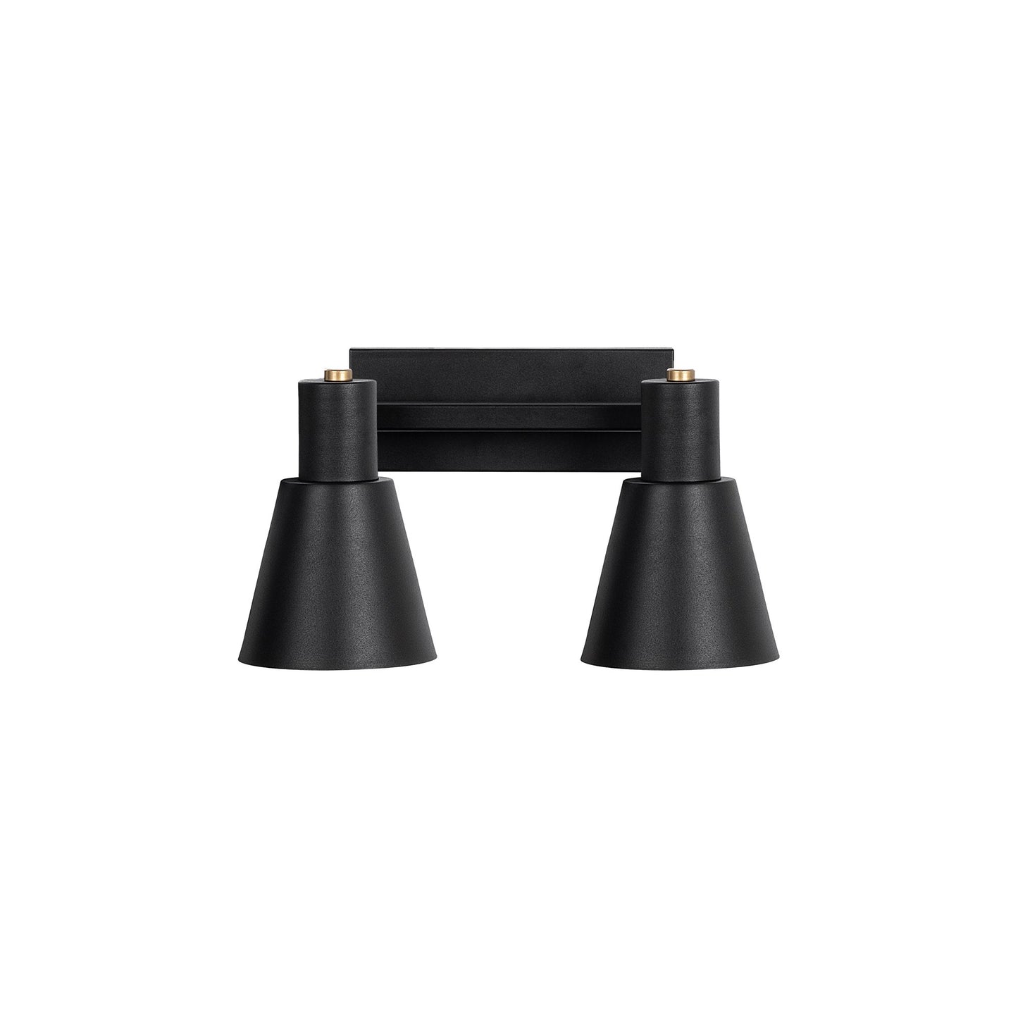 Aplique De Pared, Metal , Negro, 38x21x21, Casquillo 2 X E27 Max 40 W_0