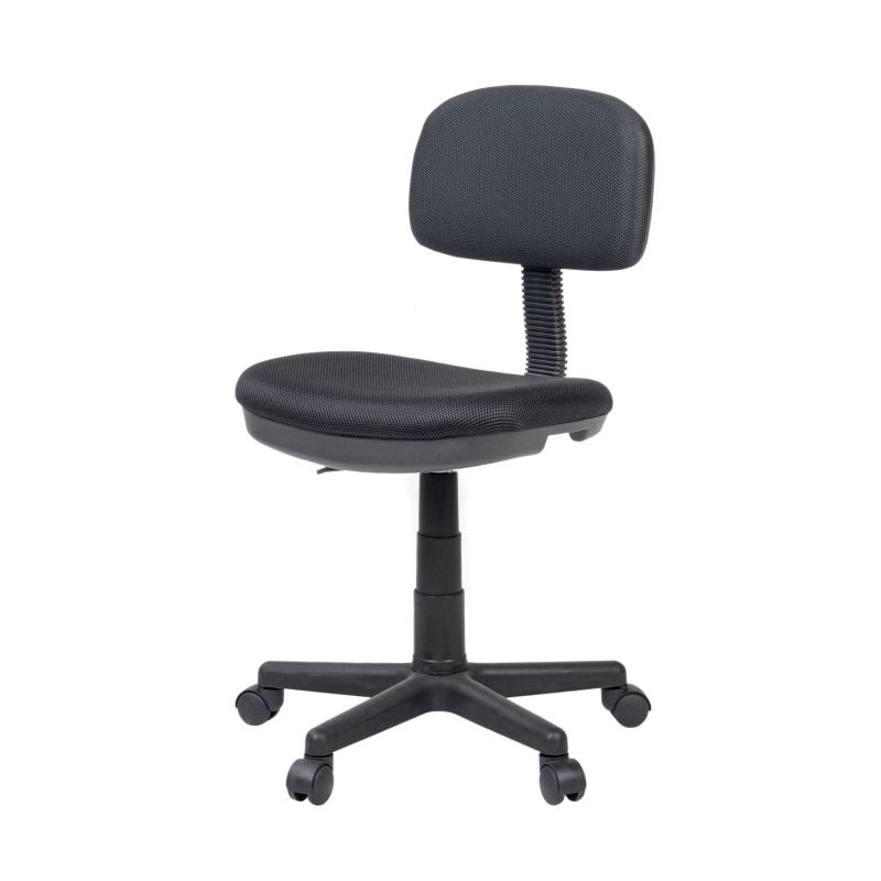 Silla De Estudio Juvenil Lion Pvc, Negro, 53 X 77a89 X 53cm_1