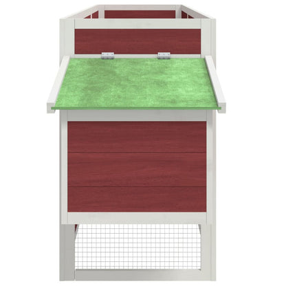 Vidaxl Gallinero Madera Maciza De Pino Moca 204x50x84 Cm_5