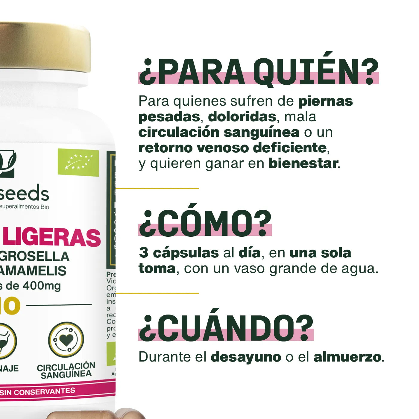 Complejo Piernas Ligeras Bio | 90 Cápsulas_1