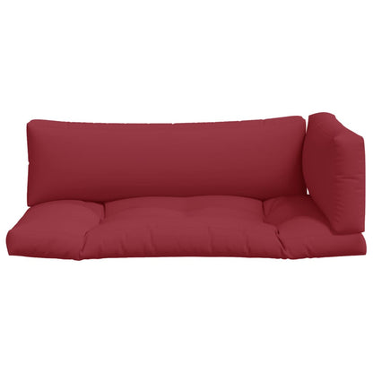 Vidaxl Cojines Para Palets 3 Unidades Tela Rojo_3