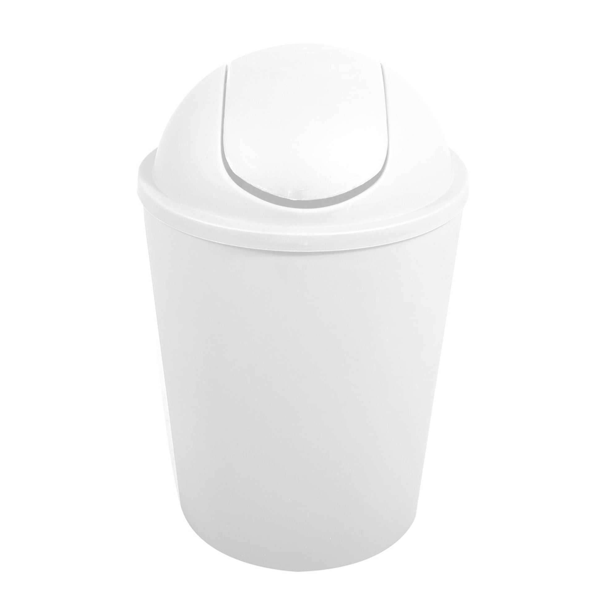 Cubo De Basura ako 5,5l Con Tapa Abatible Blanca_0
