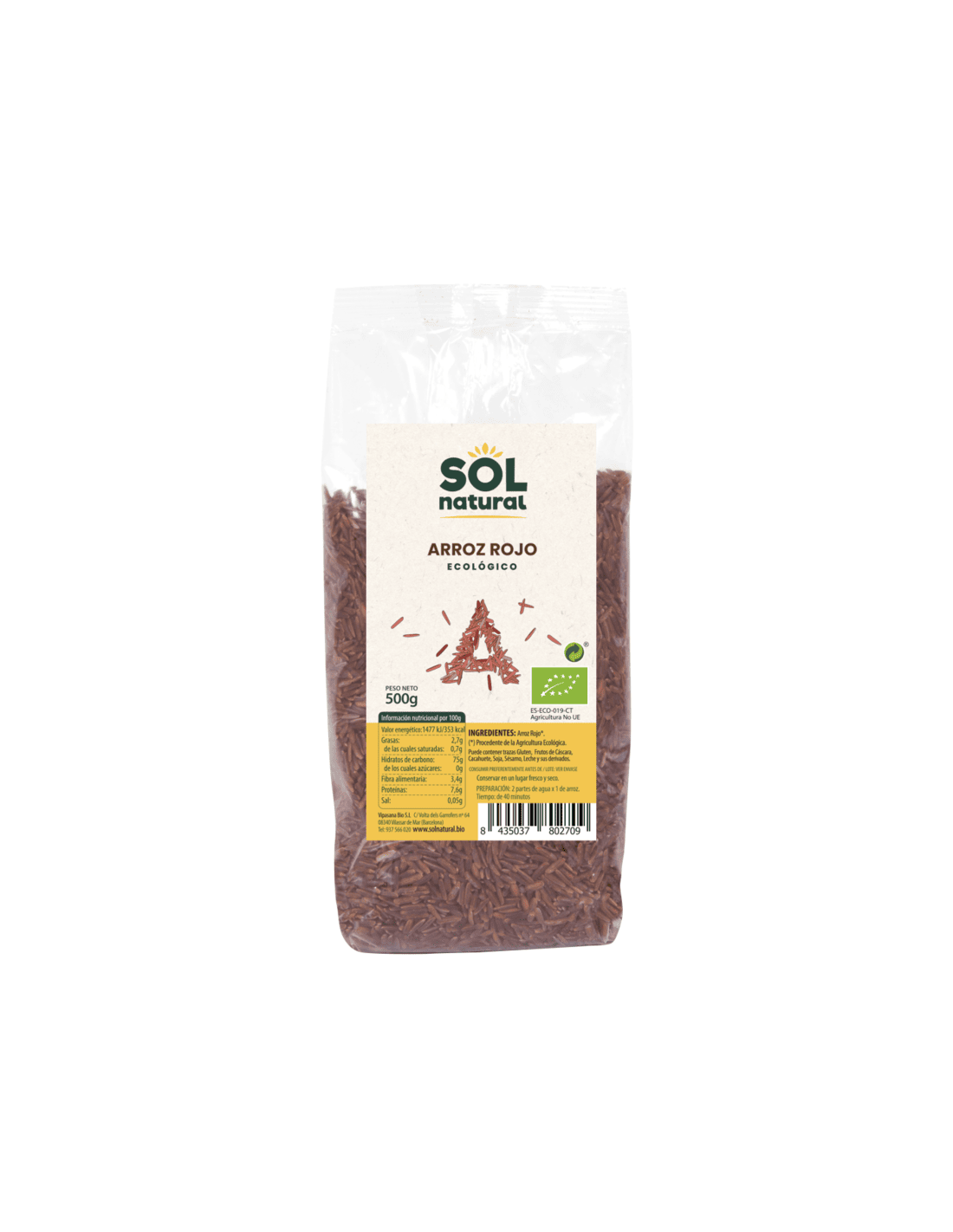 Arroz Rojo Bio - Sol Natural
