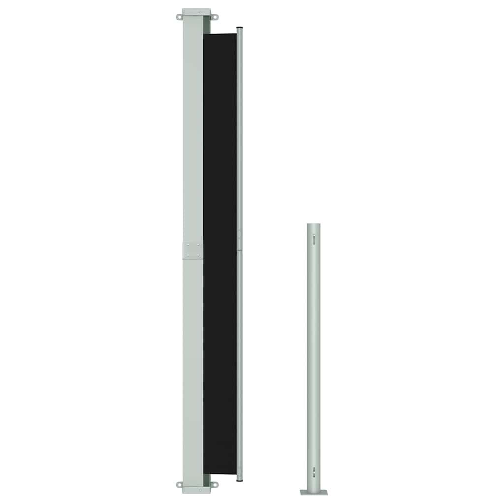 Vidaxl Toldo Lateral Retráctil Para Patio Negro 220x500 Cm_4