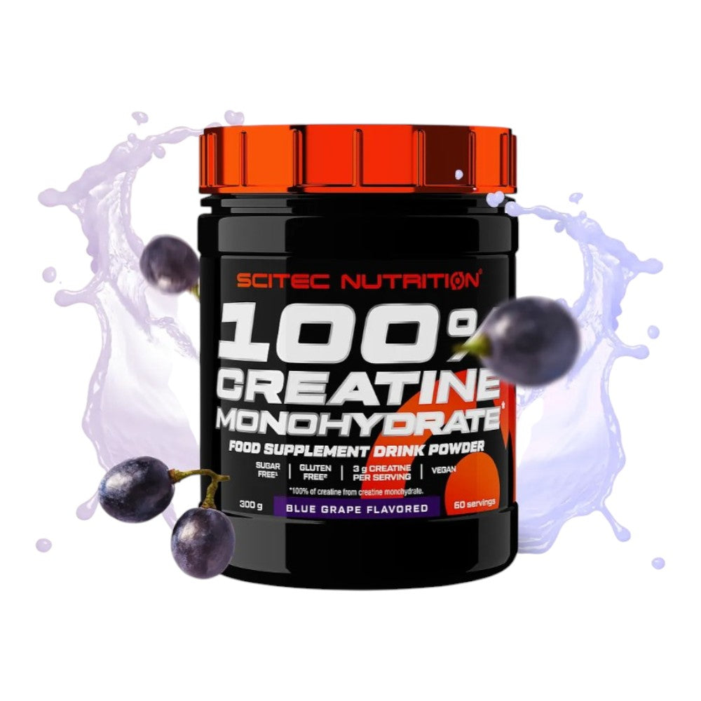 100% Creatine Monohydrate Sabores 300 Gr Uva Azul_0