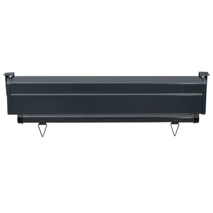 Toldo Lateral De Balcón Negro 85x250 Cm_4