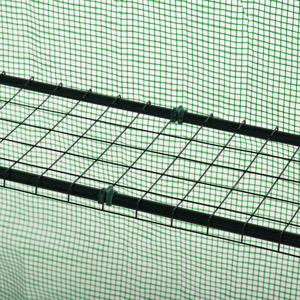 Invernadero De Jardín Outsunny Acero, Pe Verde 141x72x191 Cm_3