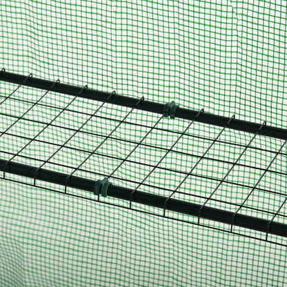 Invernadero De Jardín Outsunny Acero, Pe Verde 141x72x191 Cm_3