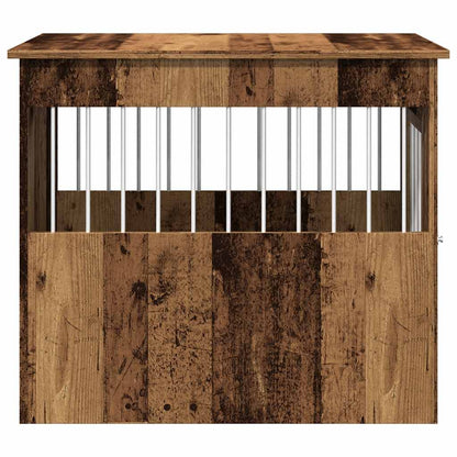 Jaula Para Perros Madera De Ingeniería Madera Vieja 55x80x68 Cm_5