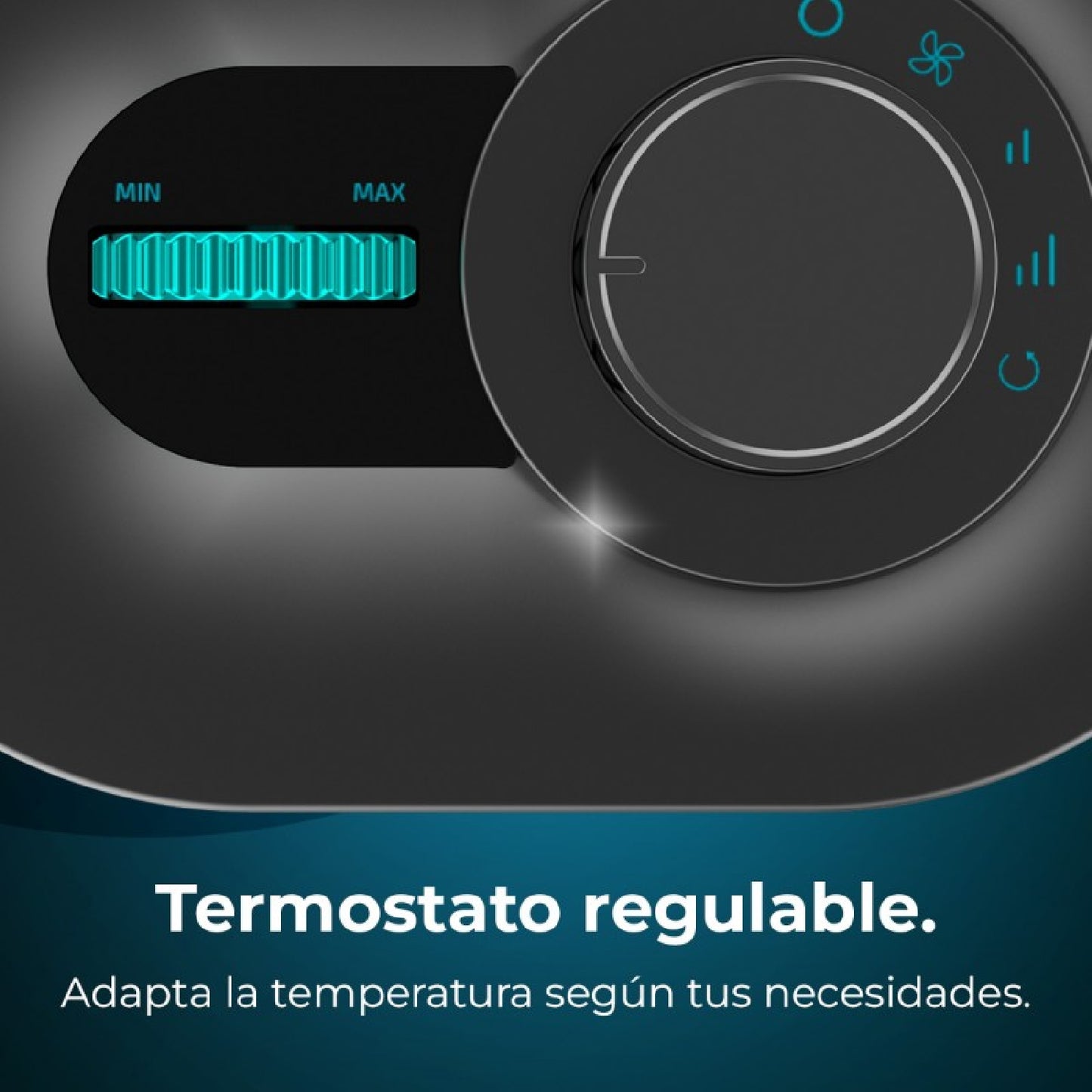 Cecotec Calefactor Cerámico De Sobremesa Readywarm 1550 Max Ceramic Rotate Black_1
