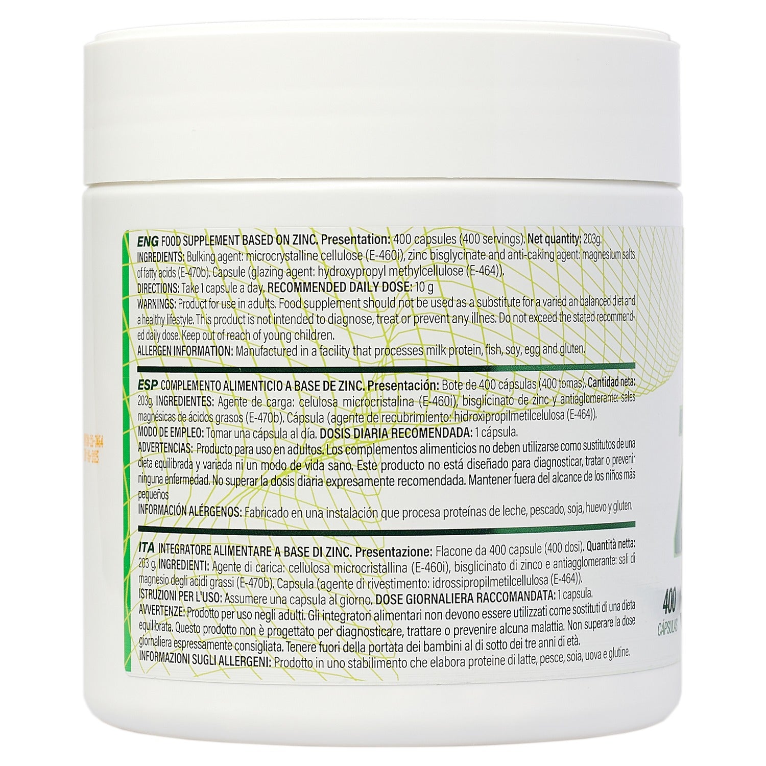 Bisglicinato De Zinc Efne (400 Caps)_4