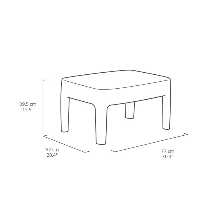 Set muebles Tarifa Balcony marrón