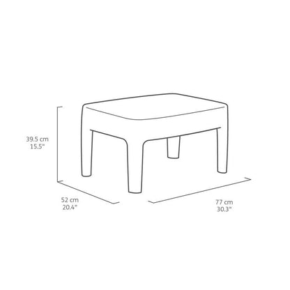 Set muebles Tarifa Balcony marrón