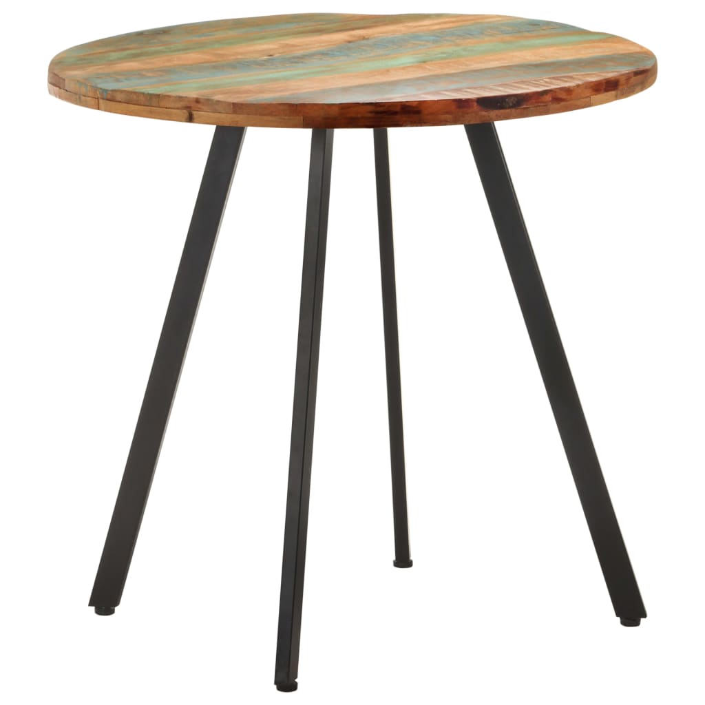 Mesa De Comedor De Madera Maciza Reciclada 80 Cm_3