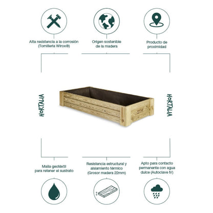 Cajonera de cultivo Box XL30 Hortalia 310 L