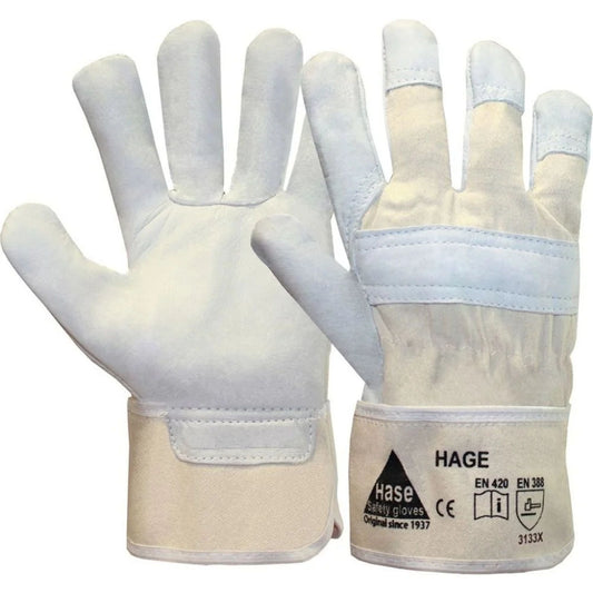 Guantes De Trabajo De Cuero, Talla 8, Guantes Resistentes Para Jardinería_0