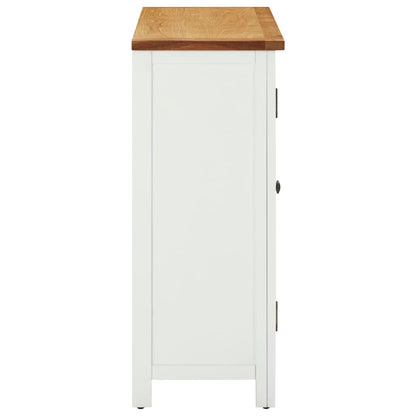 Mueble Botellero De Madera Maciza De Roble 80x32x80 Cm_3