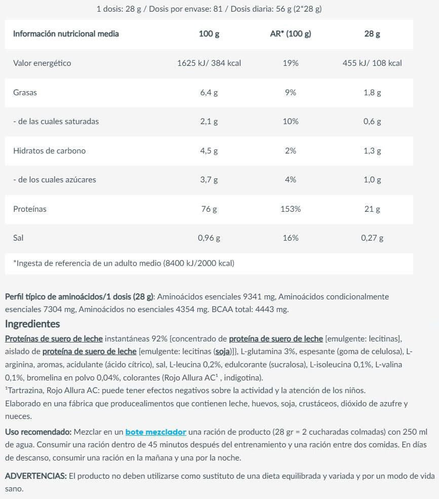 100% Pure Whey - 2kg - Frambuesa Cheesecake - Proteina De Suero Whey - Biotech Usa_5