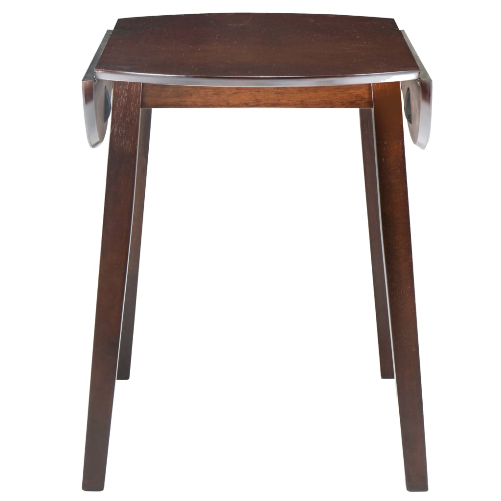 Mesa De Hojas Abatibles Redonda Mdf Marrón_1