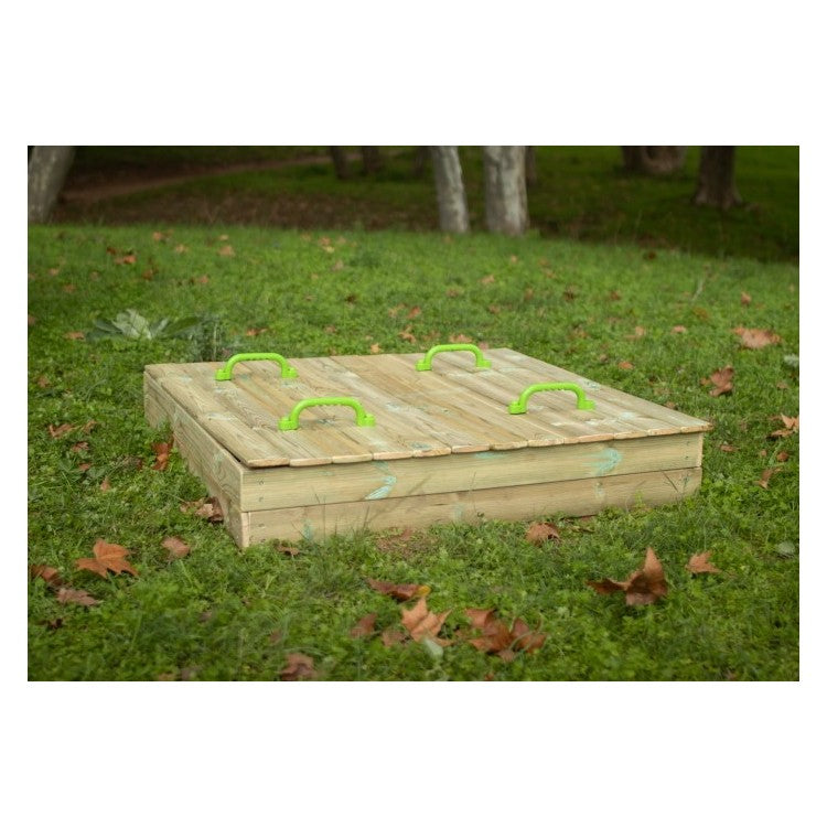 Arenero De Madera Masgames Oben Con Cubierta De Madera M.