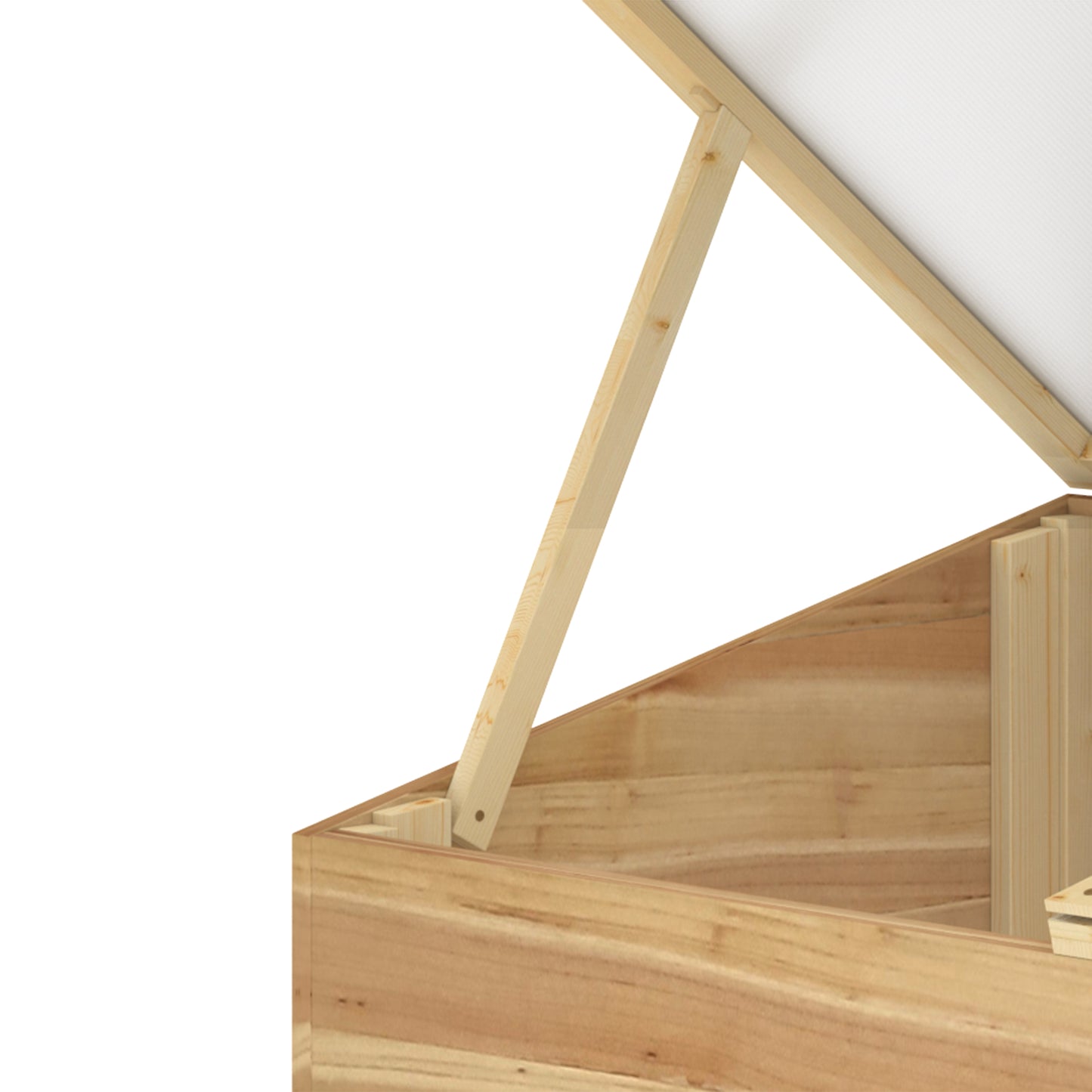 Outsunny Invernadero Madera Con Doble Tapa De Policarbonato Abatible 100x50x36cm_3