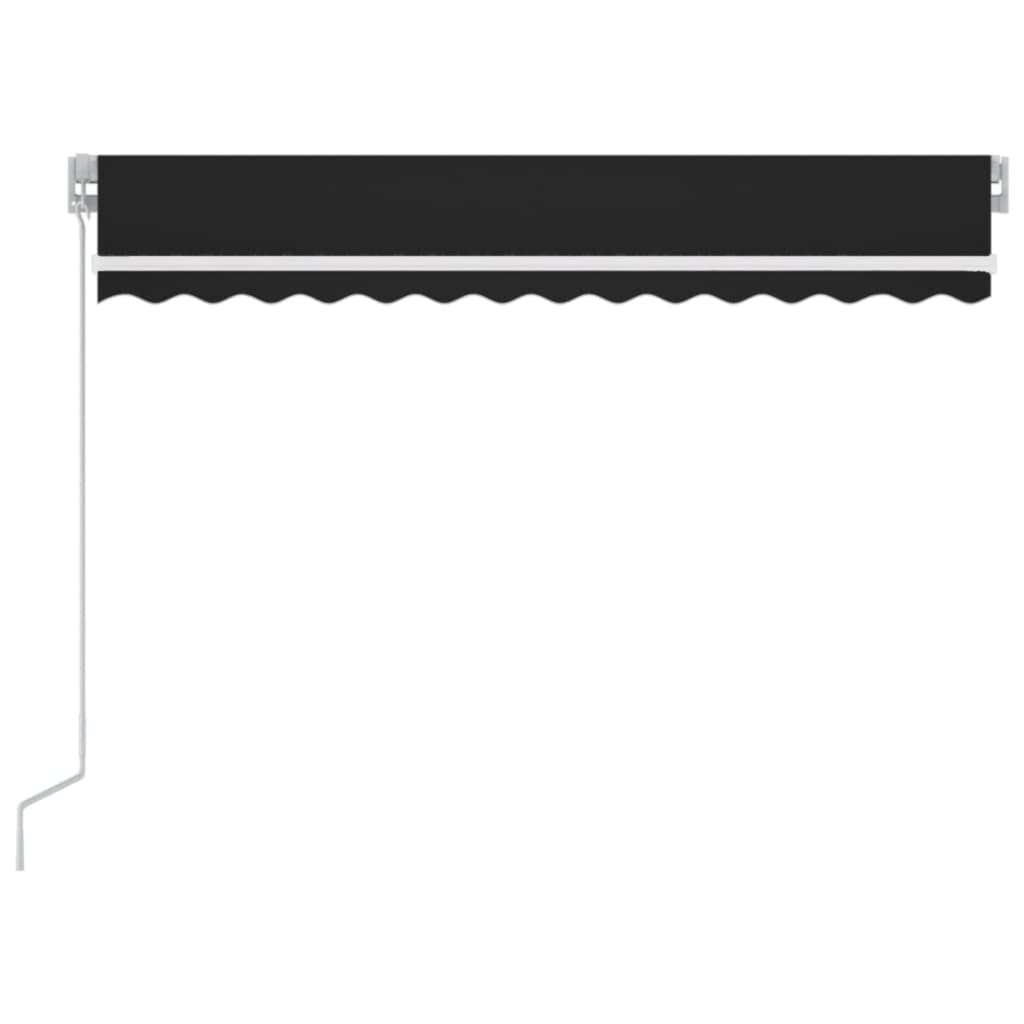 Toldo Manual Retráctil Con Led Antracita 350x250 Cm_2