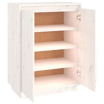 Armario Zapatero De Madera Maciza De Pino 60x35x80 Cm / Vetonek_4