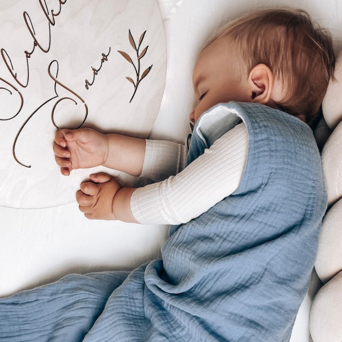 Saco De Dormir Bebe Reversible T-s Muselina 0-4m Petrol