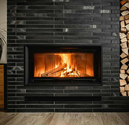Bricosol Chimenea De Leña De Acero Kratki Nadia 14 Kw Ø 200 Puerta Elevable_0