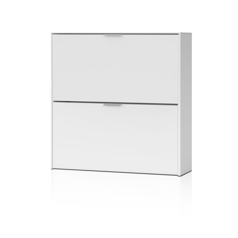 Zapatero Nubo 2 Puertas Melamina, Blanco, 75 X 76 X 22_0