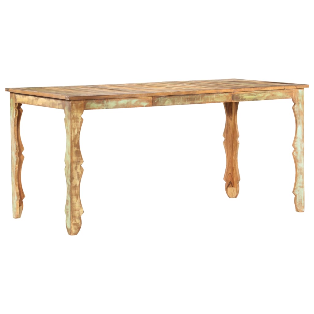 Mesa De Comedor De Madera Maciza Reciclada 160x80x76 Cm_3