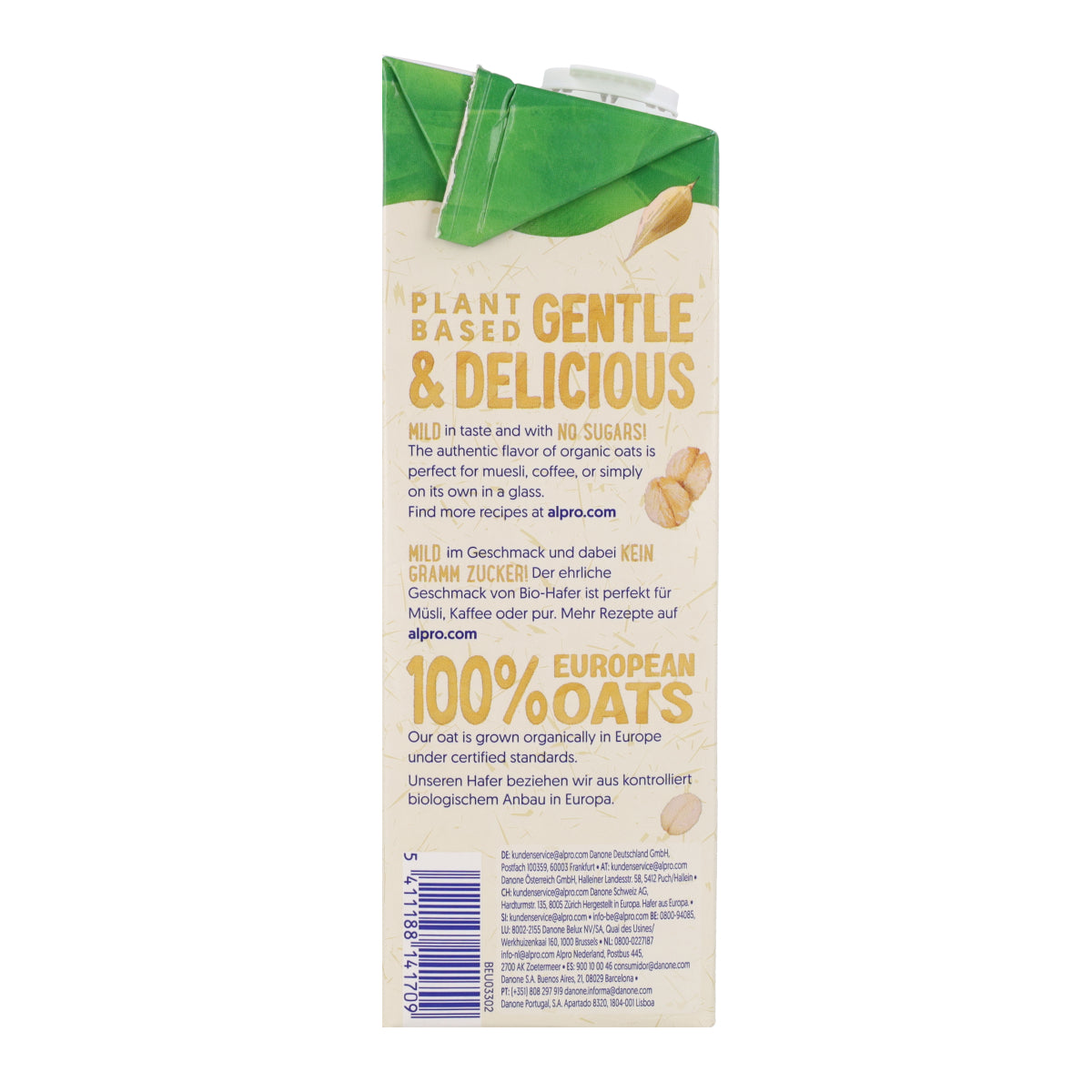 Bebida de Avena 0% Azúcares Alpro Bio 1L