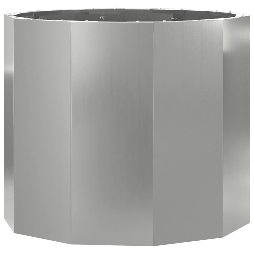 Jardinera Plateado 60 X 60 X 50 Cm Acero Galvanizado_0