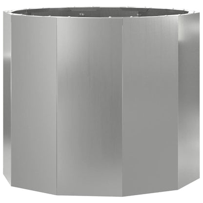Jardinera Plateado 60 X 60 X 50 Cm Acero Galvanizado_0