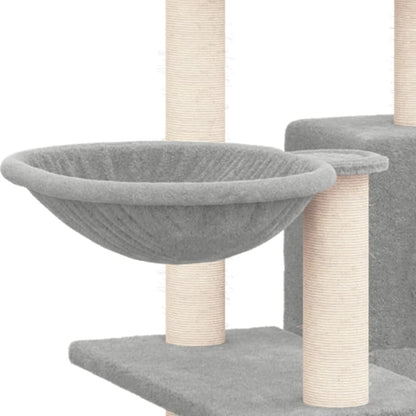 Vidaxl Rascador Para Gatos Con Postes De Sisal Gris Claro 82 Cm_5