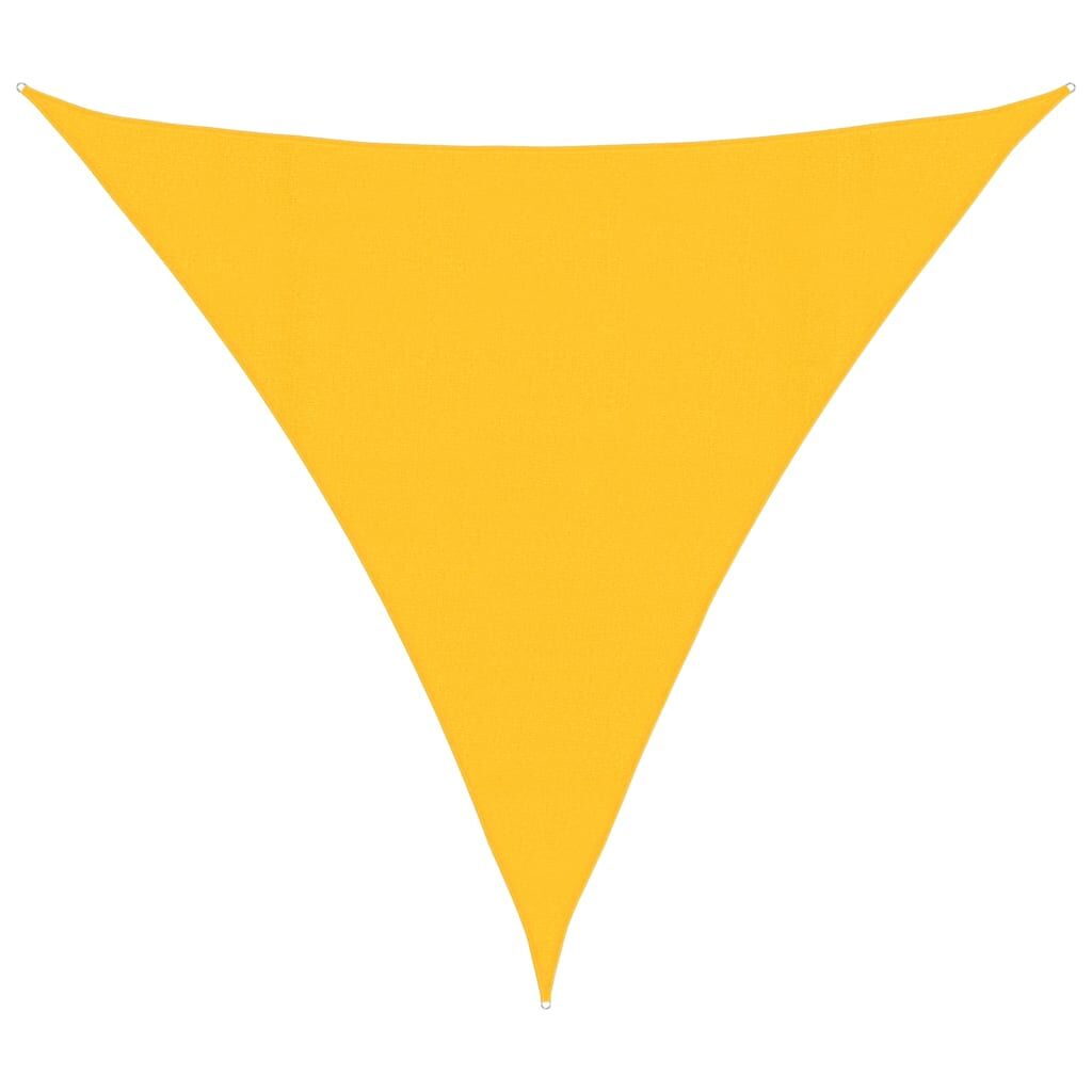 Vidaxl Toldo De Vela Triangular Hdpe Amarillo 160 G/m² 4,5x4,5x4,5 M_0