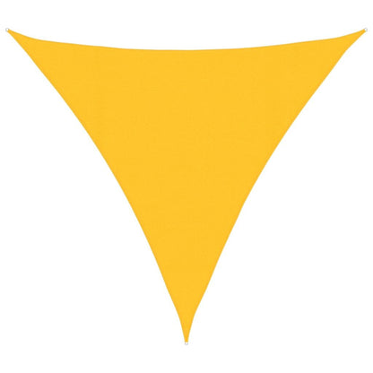 Vidaxl Toldo De Vela Triangular Hdpe Amarillo 160 G/m² 4x4x4 M_0