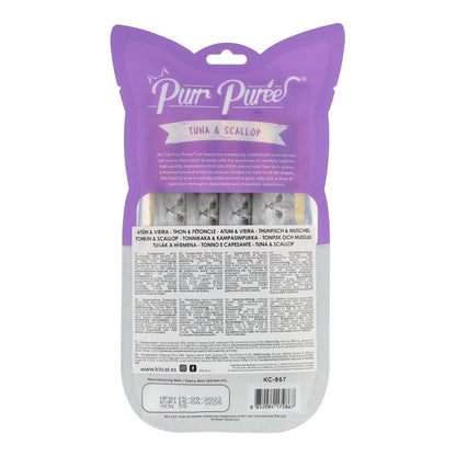 Kit Cat PurrPuree - Atún y Vieiras 60 g Snack cremoso para gatos