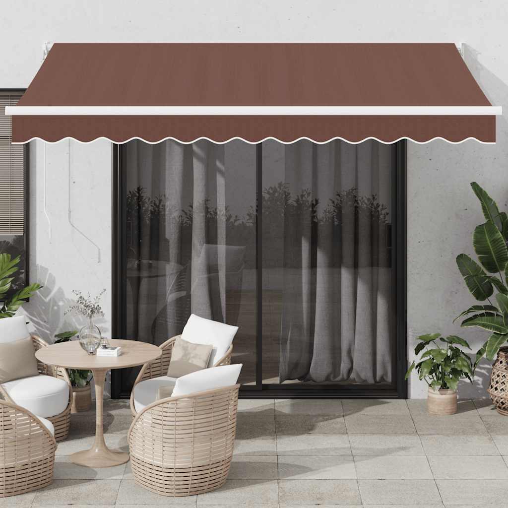 Toldo Retráctil Automático Marrón 350x250 Cm_1