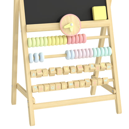 Caballete Infantil Aiyaplay Madera De Pino, Madera De Haya Madera Natural 38x26x66 Cm_3