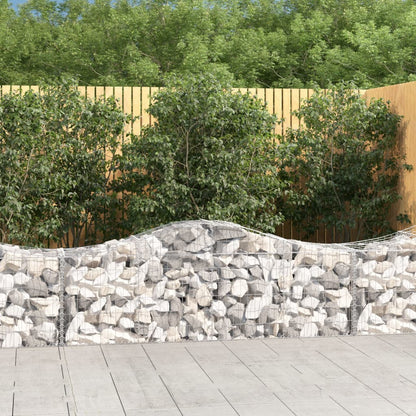 Cestas De Gaviones 30 Uds Forma De Arco Hierro 200x50x60/80 Cm_1