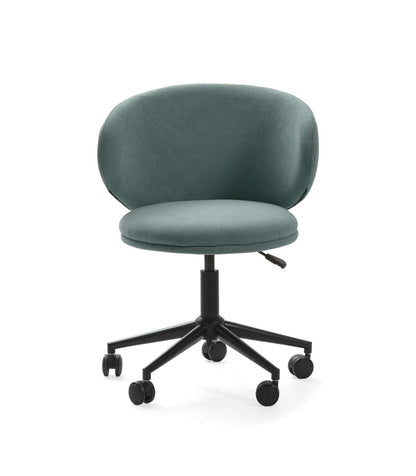 Sillón Despacho Giratorio Elevable Rebeca Acabado Verde, 60.5m(ancho) 73.5/83cm(altura) 6_0