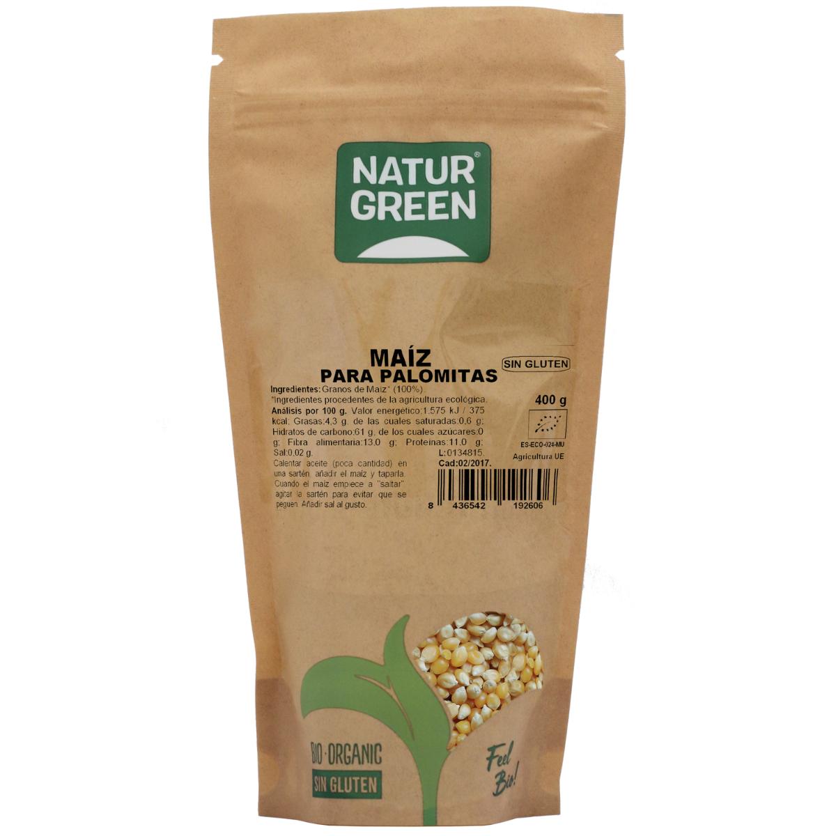Maíz Palomitas Bio NaturGreen 400 g